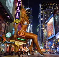 collage mega blonde swimsuit high_heels sitting vegas