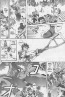 drawing giantess panties manga city upskirt monochrome long_hair destruction monster running marie_the_cyclone