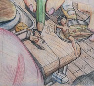 drawing nude vore manga anime toyogub shrunken_woman food