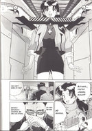 giantess manga city mega long_hair shrunken_men neon_genesis_evangelion english indoors misato_katsuragi