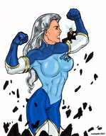 drawing growth giantess color anime superhero olga muscles warpspdr2003