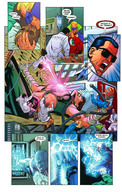 breasts drawing giantess wings mega alien comic color armor superhero story shrunken_people sunglasses mask costume cape top hospital green_lantern dc_comics bare_midriff hawkgirl steel doctor_midnight