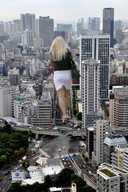 giantess crush city blonde destruction cars high_heels