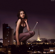 breasts giantess collage city mega cleavage helicopter anne_hathaway shazam looking_at_viewer