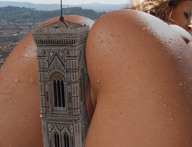 giantess collage pussy butt tower earrings water_droplets
