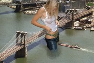 giantess collage mega blonde