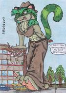 drawing giantess furry color anime anal paws shrunken_men anal_insertion cerberus
