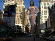 giantess collage city black_hair destruction high_heels traffic running people kristina sunny beregous