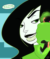 drawing giantess color anime kim_possible shego shrunken_woman hand_crush sheela plasma