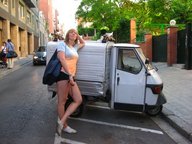 blonde mini_giantess tall amazon photograph truck