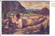 giantess nude shrunken_men painting prone