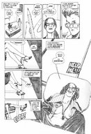 manga comic monochrome glasses shrunken shrunken_men shrunken_woman
