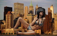 breasts giantess sexy city mega