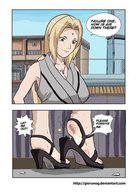 feet manga color high_heels slave shrunken_men foot_crush