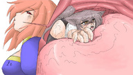 drawing vore color anime camel shrunken_woman cat_girl