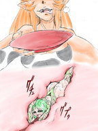 drawing giantess vore color anime demoness