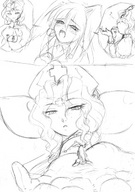 drawing vore comic anime camel touhou lineart shrunken_woman