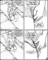 drawing female insertion furry wolf monochrome anime fox shrunken_men