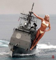 giantess collage swimsuit water boats