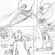 drawing furry comic monochrome penis shrunken_men sheela boxers