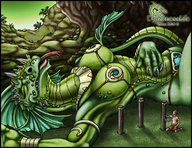 drawing giantess dragoness color armor anime slave lying_down dragonesslife