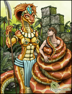 drawing giantess dragoness color anime shrunken_men warrior amazon dragonesslife captured snake_girl prisoner
