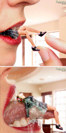 collage vore tongue teeth saliva lips shrunken_woman spawngts
