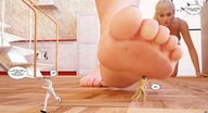 giantess crush barefoot story shrunken_men foot_crush shrunken_woman jessi_and_vicky tiny_mk digital_render