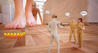 giantess crush barefoot story shrunken_men foot_crush shrunken_woman jessi_and_vicky tiny_mk digital_render