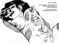 drawing giantess nude comic monochrome sex lactation cow_girl unknown_hand