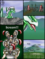 giantess vore furry dragoness manga color tongue male teeth markie knight knights man swallowed