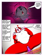 drawing insertion pussy furry masturbation comic color shrunken_man fox_girl silkysworld sex_toy