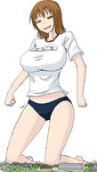 drawing giantess mega color ochiko_terada anime gym_uniform uniform