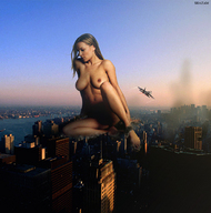 breasts giantess collage nude city mega destruction shazam