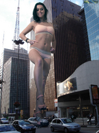 giantess crush collage city cars high_heels underwear dark_hair kristina beregous