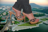 giantess collage feet city destruction water high_heels jeans pedicure tolik