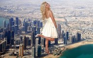 collage city mega blonde high_heels helicopter skyscrapers jessica_simpson looking_at_viewer artdent