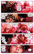 drawing gentle giantess comic color anime superhero story cape cassie_lang stature marvel_comics scarlet_witch young_avengers wiccan