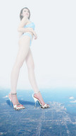 giantess collage feet giga city destruction high_heels asian sandals nail_polish sjw88