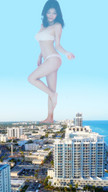 giantess nude city black_hair asian airplane explosion looking_down