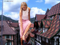 giantess collage feet city mega blonde skirt sandals micronaut