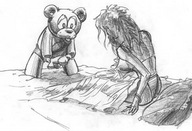 drawing monochrome penis sex anime slave torture shrunken_woman entrapment