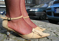 high_heels shoes shrunken_men fishnets unware
