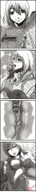 breasts drawing vore comic monochrome inside handheld anime shrunken_men entrapment elly xenogears