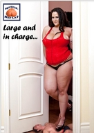 collage black_hair long_hair cleavage high_heels huge_breasts story shrunken_men bbw lingerie amazon trample shrunken_man mistress looking_at_viewer squeezemeflat