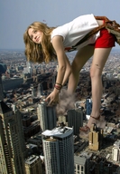 giantess collage city blonde destruction clothed helicopter legs shorts bending_over red_nails mary-kate_olsen