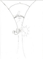 drawing giantess micro anime unaware point_of_view between_breasts