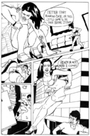 breasts drawing growth giantess city comic bra anime outgrowing_building kristina molotav dialogue running_away