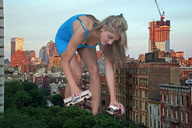giantess collage city wonderslug reaching adrianna_daniels holding_buses