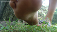 feet soles foot_crush canadian_giantess outdoors point_of_view adrianna_daniels